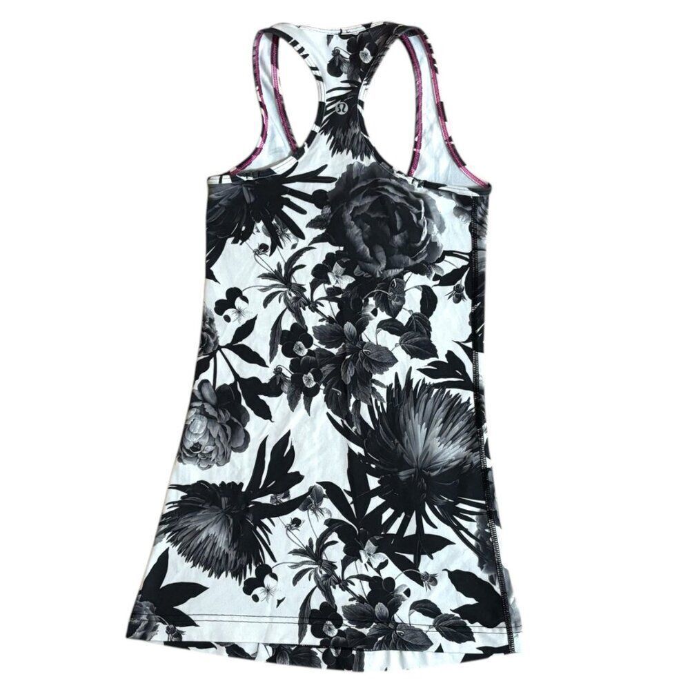 LULULEMON Cool Racerback CRB Tank Top Brisk Bloom Floral Unlined Y2K Gym Yoga - Picture 6 of 12